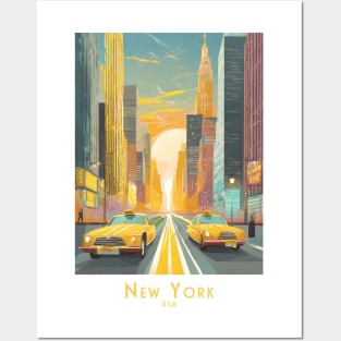 Sunset Drive in New York Posters and Art